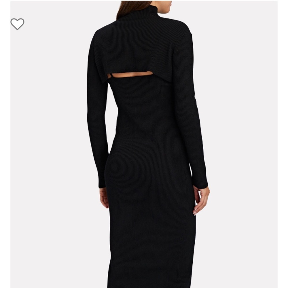 3.1 PHILLIP LIM Layered Wool-Blend Knit Midi Dress - Picture 2 of 5